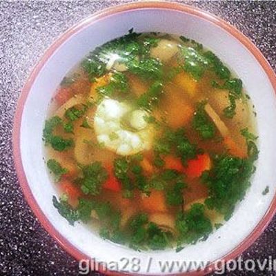 Тайский суп Том Ям Ганг
