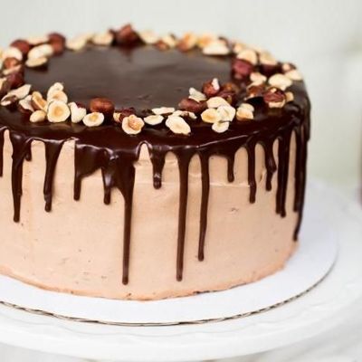 Шоколадно ореховый торт с фундуком