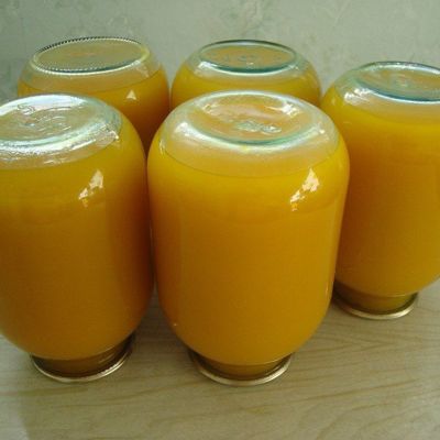 Сок из тыквы с апельсином.