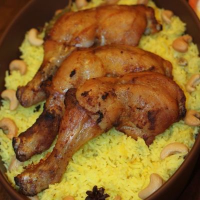 Бирьяни рис с курицей