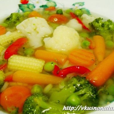 Диетический овощной суп для похудения