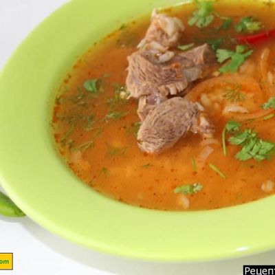 Классический суп харчо из баранины по грузински
