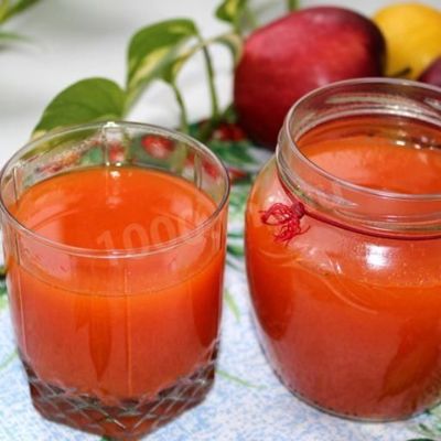 Морковно-тыквенный сок на зиму