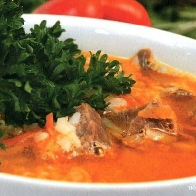 Суп из баранины и риса