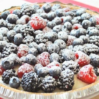 Быстрый пирог с ягодами