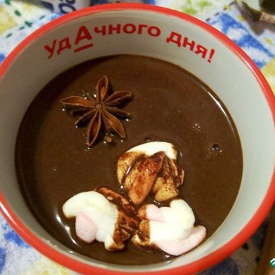 Горячий шоколад с зефиром