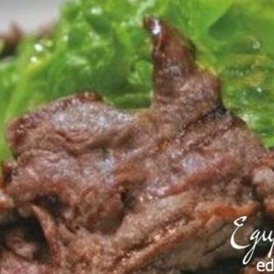 Теплый салат с телятиной и овощами-гриль Ялта