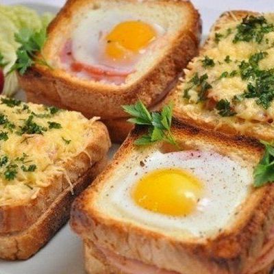 Необычные бутерброды в духовке к завтраку