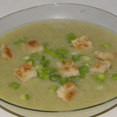 Картофельный суп пюре с брокколи