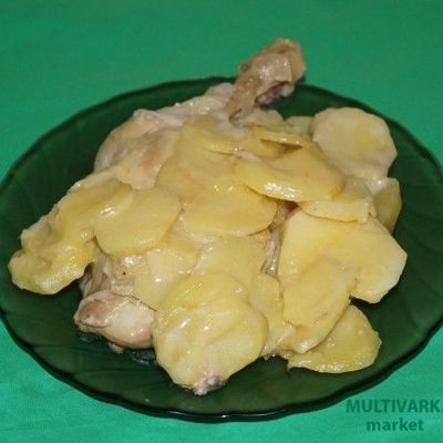 Курица с картошкой по-французски в мультиварке