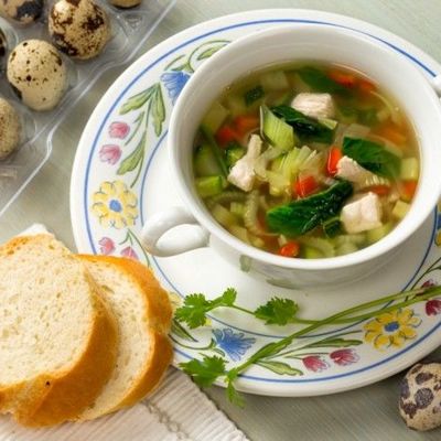 Суп с индейкой и овощами