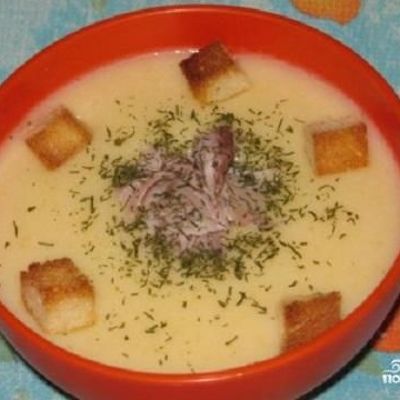 Картофельный суп-пюре с сыром