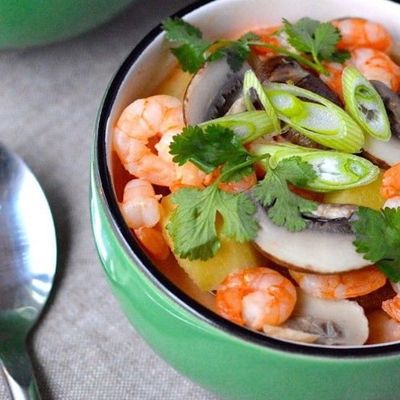 Тайский кокосовый суп Том Кха