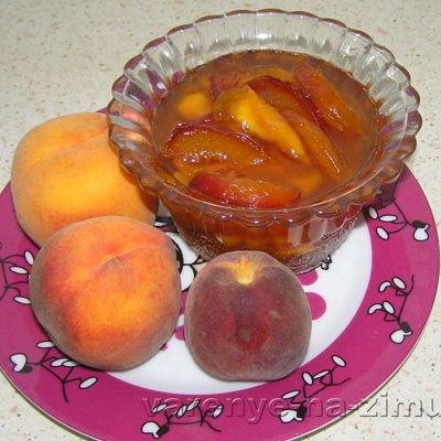 Прозрачное варенье из персиков