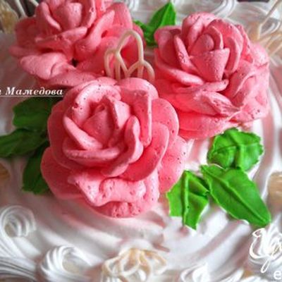 Масляно-белковый крем для оформления МК Кремовые розы