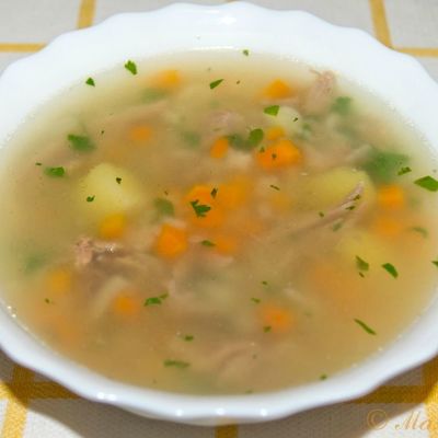 Суп из баранины на кости с рисом