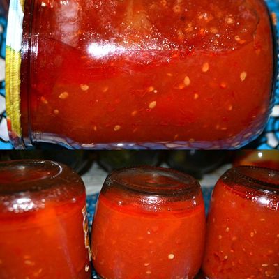 Консервированный болгарский перец в томатном соусе