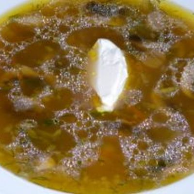Грибной суп из опят с картофелем