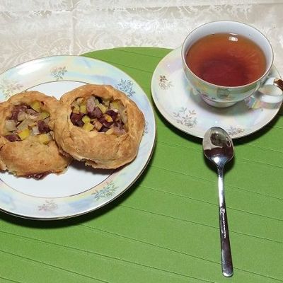 Татарские пирожки с говядиной и картошкой в духовке