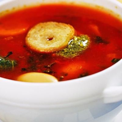 Зимний вегетарианский суп
