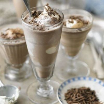 Кофейно-шоколадный молочный коктейль