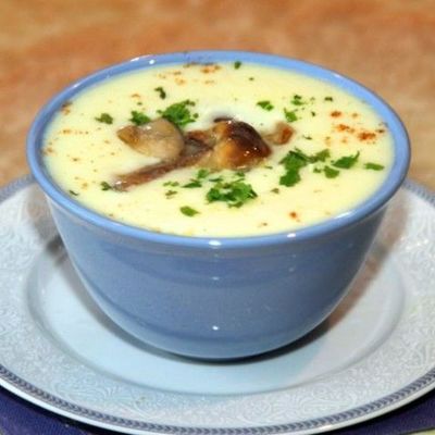 Картофельный суп пюре с чесноком