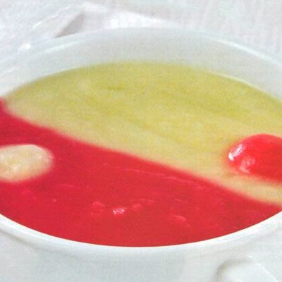 Картофельный суп пюре со свеклой