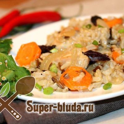 Бурый рис с мясом и овощами, как приготовить коричневый рис