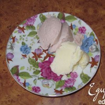 Полезное мороженое с протеином малиновое и пломбир