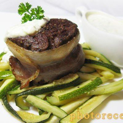 Филе-миньон из говядины с овощами