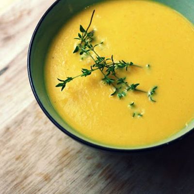 Морковный суп-пюре с апельсином.