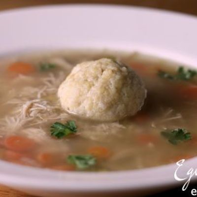 Мой любимый суп с клёцками из мацы Matzah Ball soup