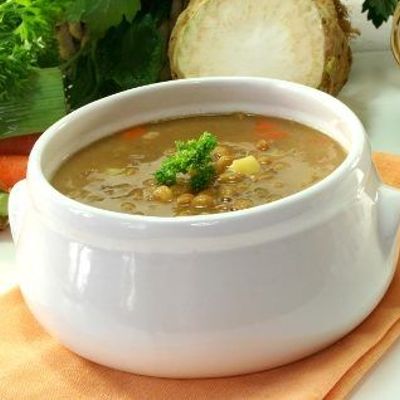 Суп из чечевицы с мясом