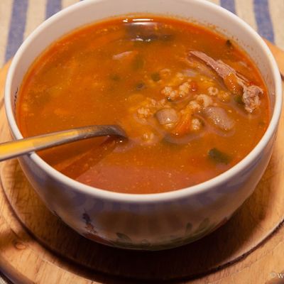 Мясной суп-солянка-по-грузински