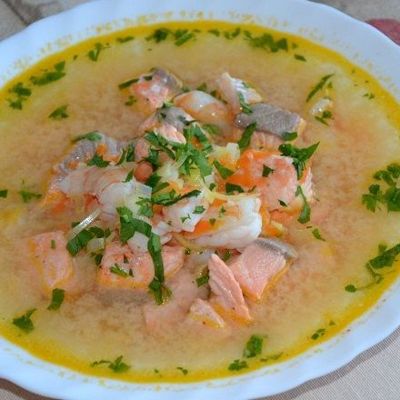 Азербайджанский суп балык-бозбаш