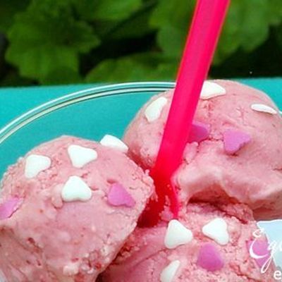 Мороженое Клубника со сливками