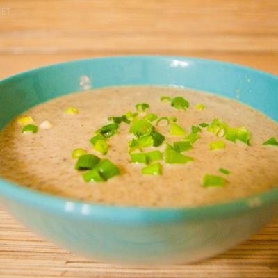 Грибной крем-суп из шампиньонов со сливками