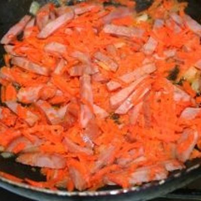 Поджарка из лука и моркови