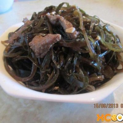 Салат из сухой морской капусты по-корейски