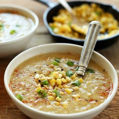 Летний суп с кукурузой