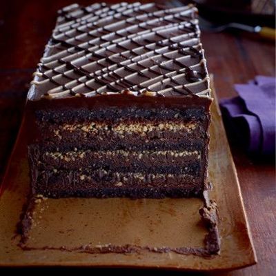 Шоколадно-ореховый торт паве