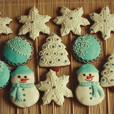 Детское печенье на палочке Снежинка