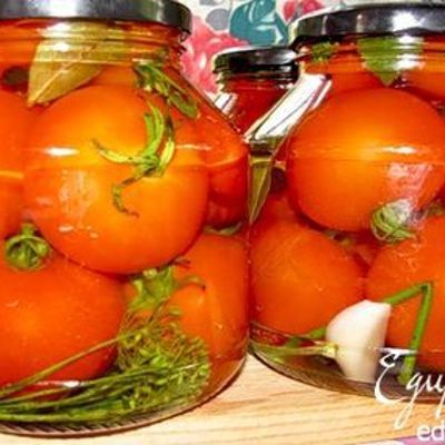 Маринованные помидоры с чесночком