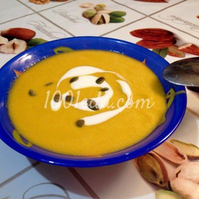 Тыквенный суп с инбирем