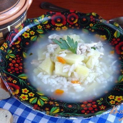 Рисовый суп в мультиварке