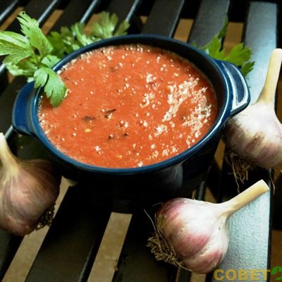 Терново-овощной соус с имбирем и чесноком