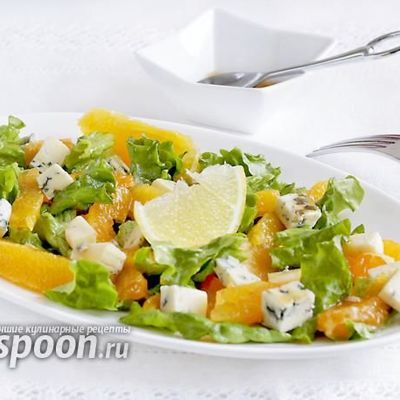 Зимний салат с апельсином