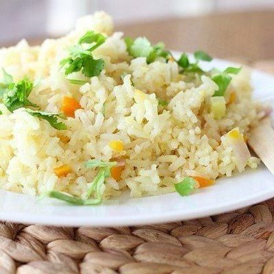 Вкусный рис на гарнир с овощами