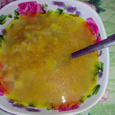 Суп из говядины с рисом