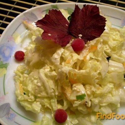 Капустный салат с кунжутом